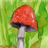 "Watercolor Mushroom"