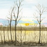 "Sunrise" - watercolor