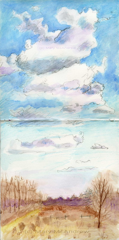 Cloud Study with Water Soluble Crayons” 4-2-11 « Mary McAndrew