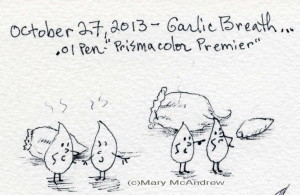Thumbnail sketches for "Garlic Breath".