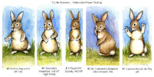 5 Little Bunnies in a row.