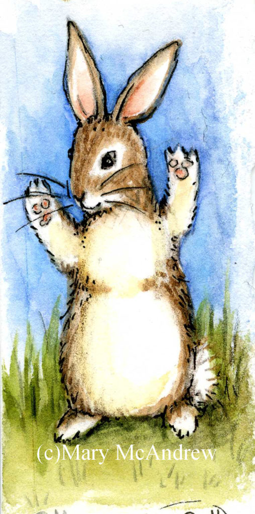 bunny watercolor