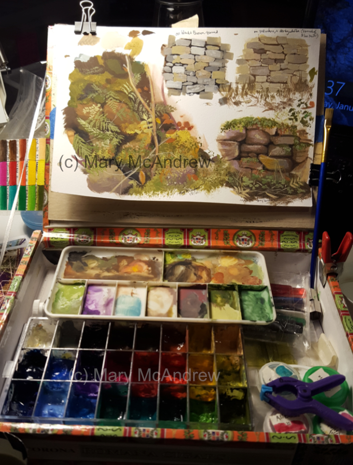New Gouache Travel Palette Colors for Plein Air (July 2022) - The